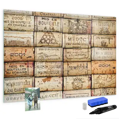 Magnettafel zum Beschreiben in der Ausführung Korken