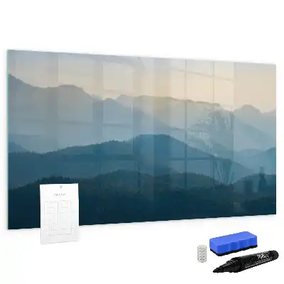 Beschreibbare Magnettafel mit abstraktem Landschaftsmotiv