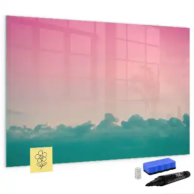 Magnetische Schreibtafel mit Farbverlauf-Himmel Design