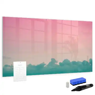 Magnetische Schreibtafel mit Farbverlauf-Himmel Design