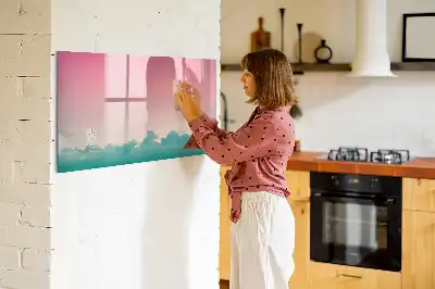 Magnetische Schreibtafel mit Farbverlauf-Himmel Design