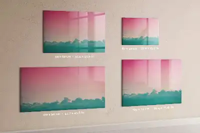 Magnetische Schreibtafel mit Farbverlauf-Himmel Design