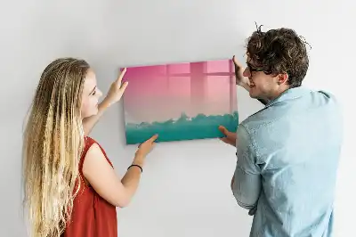 Magnetische Schreibtafel mit Farbverlauf-Himmel Design