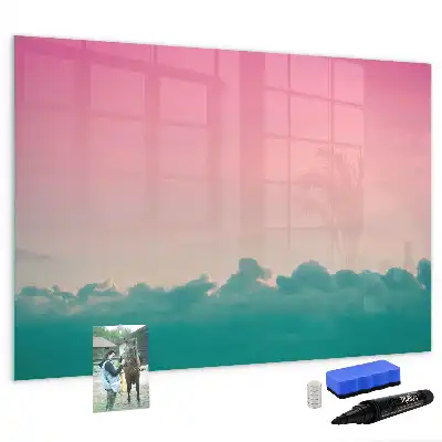 Magnetische Schreibtafel mit Farbverlauf-Himmel Design