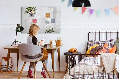 Beschreibbare Magnettafel mit minimalistischem Oliven-Motiv