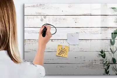 Beschreibbare Magnettafel aus Holz