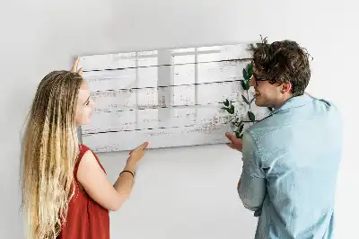 Beschreibbare Magnettafel aus Holz