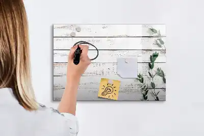Beschreibbare Magnettafel aus Holz