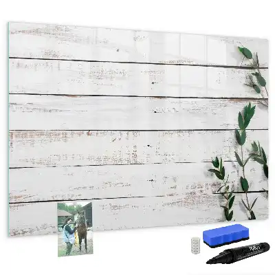 Beschreibbare Magnettafel aus Holz