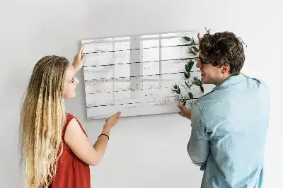 Beschreibbare Magnettafel aus Holz