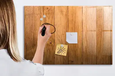 Beschreibbare Magnettafel aus Holz