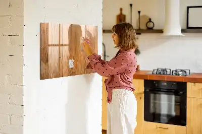 Beschreibbare Magnettafel aus Holz