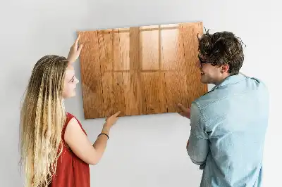 Beschreibbare Magnettafel aus Holz