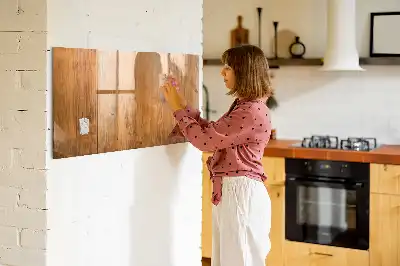 Beschreibbare Magnettafel aus Holz