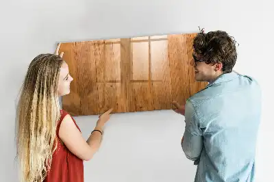 Beschreibbare Magnettafel aus Holz