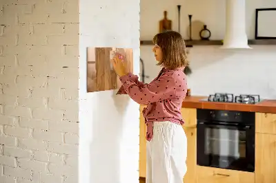 Beschreibbare Magnettafel aus Holz