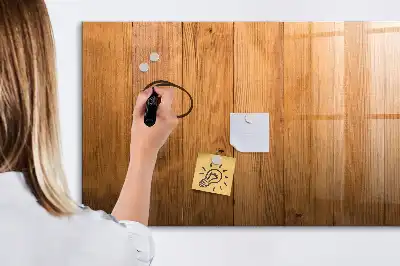 Beschreibbare Magnettafel aus Holz