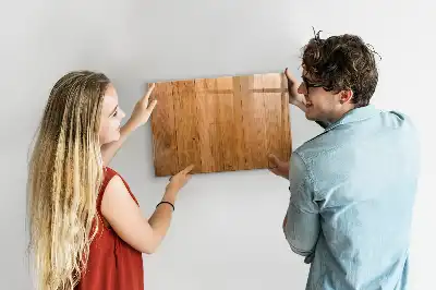 Beschreibbare Magnettafel aus Holz