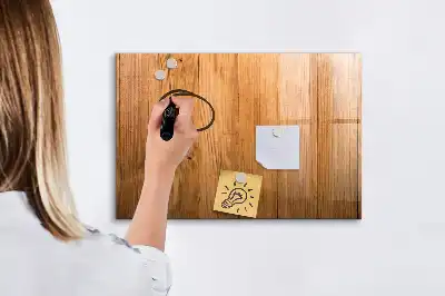 Beschreibbare Magnettafel aus Holz