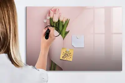 Magnetische Schreibtafel Blumenstrauß mit Blumenstrauß Motiv