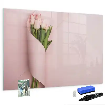 Magnetische Schreibtafel Blumenstrauß mit Blumenstrauß Motiv