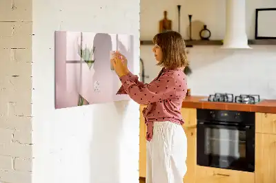 Magnetische Schreibtafel Blumenstrauß mit Blumenstrauß Motiv