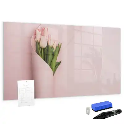 Magnetische Schreibtafel Blumenstrauß mit Blumenstrauß Motiv