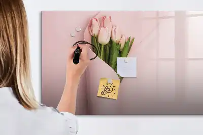 Magnetische Schreibtafel Blumenstrauß mit Blumenstrauß Motiv