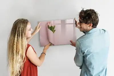 Magnetische Schreibtafel Blumenstrauß mit Blumenstrauß Motiv