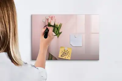 Magnetische Schreibtafel Blumenstrauß mit Blumenstrauß Motiv