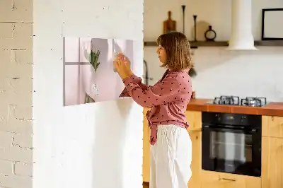 Magnetische Schreibtafel Blumenstrauß mit Blumenstrauß Motiv