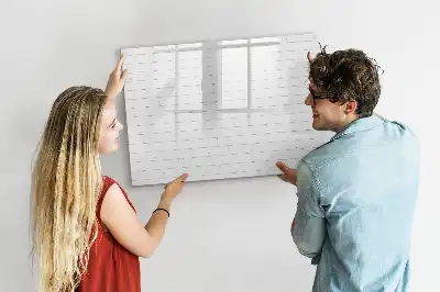 Magnetische Schreibtafel Ausführung mit Holzbretteroptik