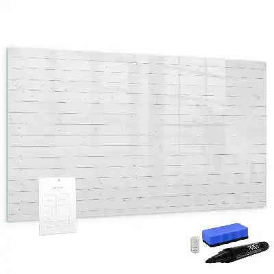 Magnetische Schreibtafel Ausführung mit Holzbretteroptik