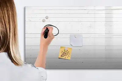 Magnetische Schreibtafel Ausführung mit Holzbretteroptik