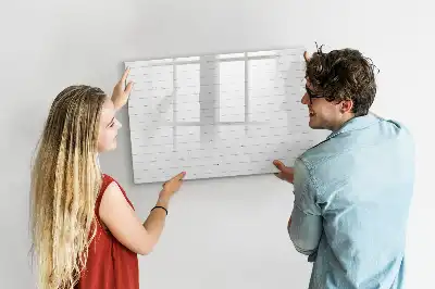Magnetische Schreibtafel Ausführung mit Holzbretteroptik