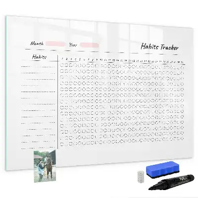 Beschreibbare Magnettafel Gewohnheiten-Tracker