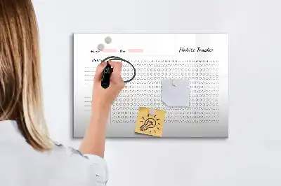 Beschreibbare Magnettafel Gewohnheiten-Tracker