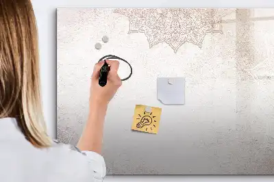 Schreib-Magnettafel mit dekorativem Muster