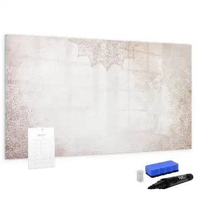 Schreib-Magnettafel mit dekorativem Muster