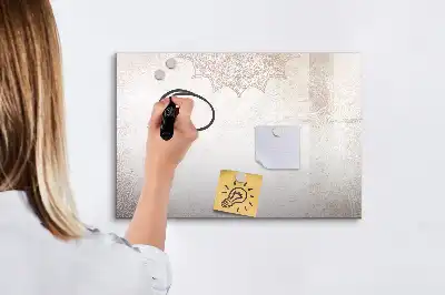 Schreib-Magnettafel mit dekorativem Muster