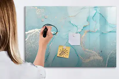 Beschreibbare Magnettafel in Dekormarmor Optik