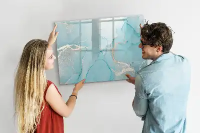 Beschreibbare Magnettafel in Dekormarmor Optik