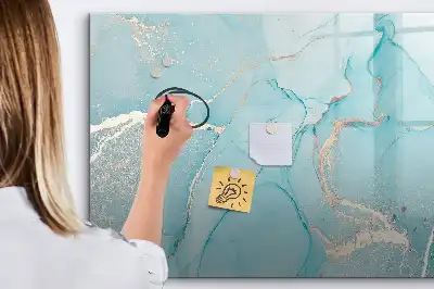 Beschreibbare Magnettafel in Dekormarmor Optik