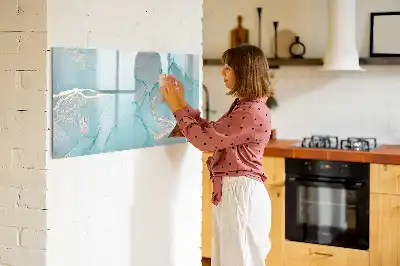 Beschreibbare Magnettafel in Dekormarmor Optik