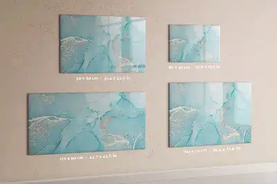 Beschreibbare Magnettafel in Dekormarmor Optik