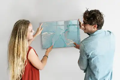 Beschreibbare Magnettafel in Dekormarmor Optik