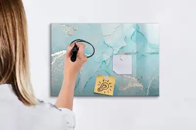 Beschreibbare Magnettafel in Dekormarmor Optik