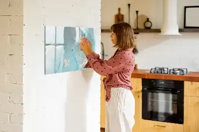 Beschreibbare Magnettafel in Dekormarmor Optik
