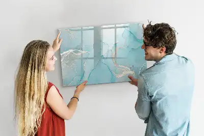 Beschreibbare Magnettafel in Dekormarmor Optik