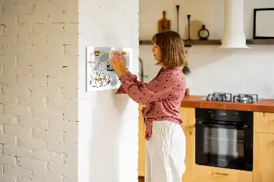 Schreib-Magnettafel für Neujahrsziele